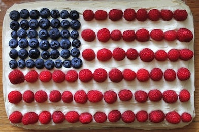 Festive for the Fourth: Healthy Flag Cake