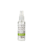 A mini-bottle of the Branch Basics All-Purpose spray, displayed on a transparent background.