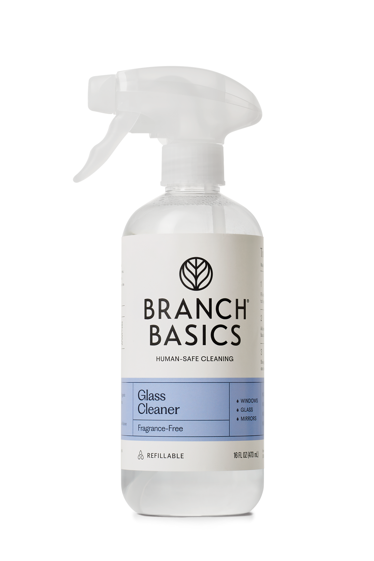 Glass Cleaner Plastic Bottle - 16 oz - Replacement - View 1
