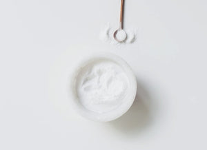 Sodium Bicarbonate powder in a dish