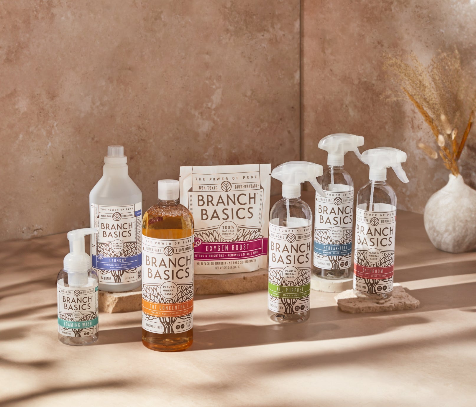 The Premium Starter Kit featuring refillable Plastic bottles, displayed against a neutral background. - View 1

