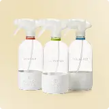 Branch Basics Glass Spray Bottles Trio on a beige background