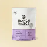 Branch Basics Laundry Detergent on a beige background