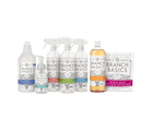 The Premium Starter Kit featuring refillable Plastic bottles, displayed against a transparent background.