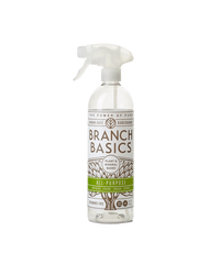 A refillable Plastic All-Purpose bottle, used to dilute and dispense Branch Basics Concentrate with water, displayed on a transparent background. - Thumbnail View 1
